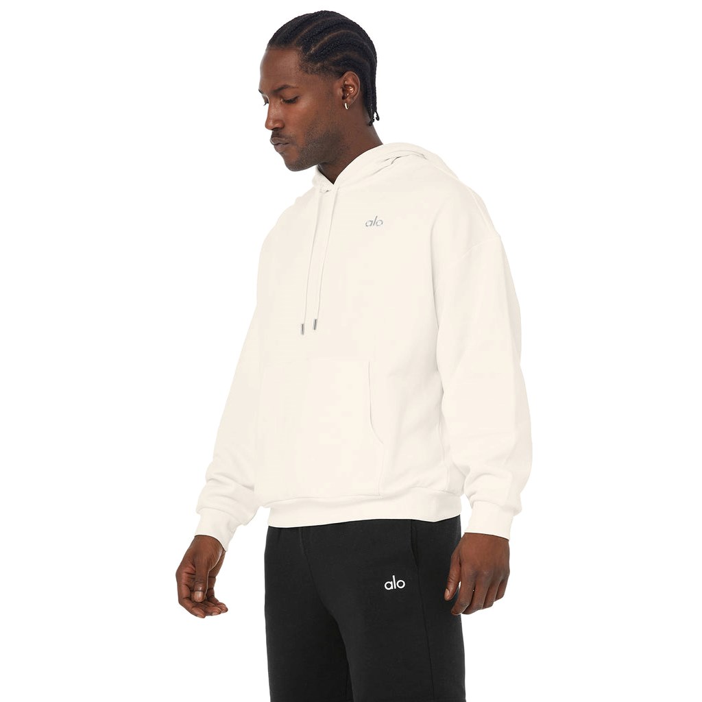 Sudadera Con Capucha Alo Yoga Accolade Hombre Blancos | GMJP01328