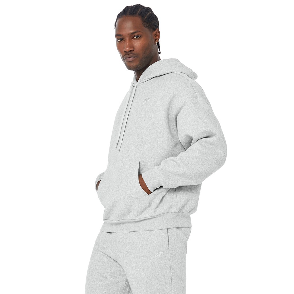 Sudadera Con Capucha Alo Yoga Accolade Hombre Grises | YKDU39270
