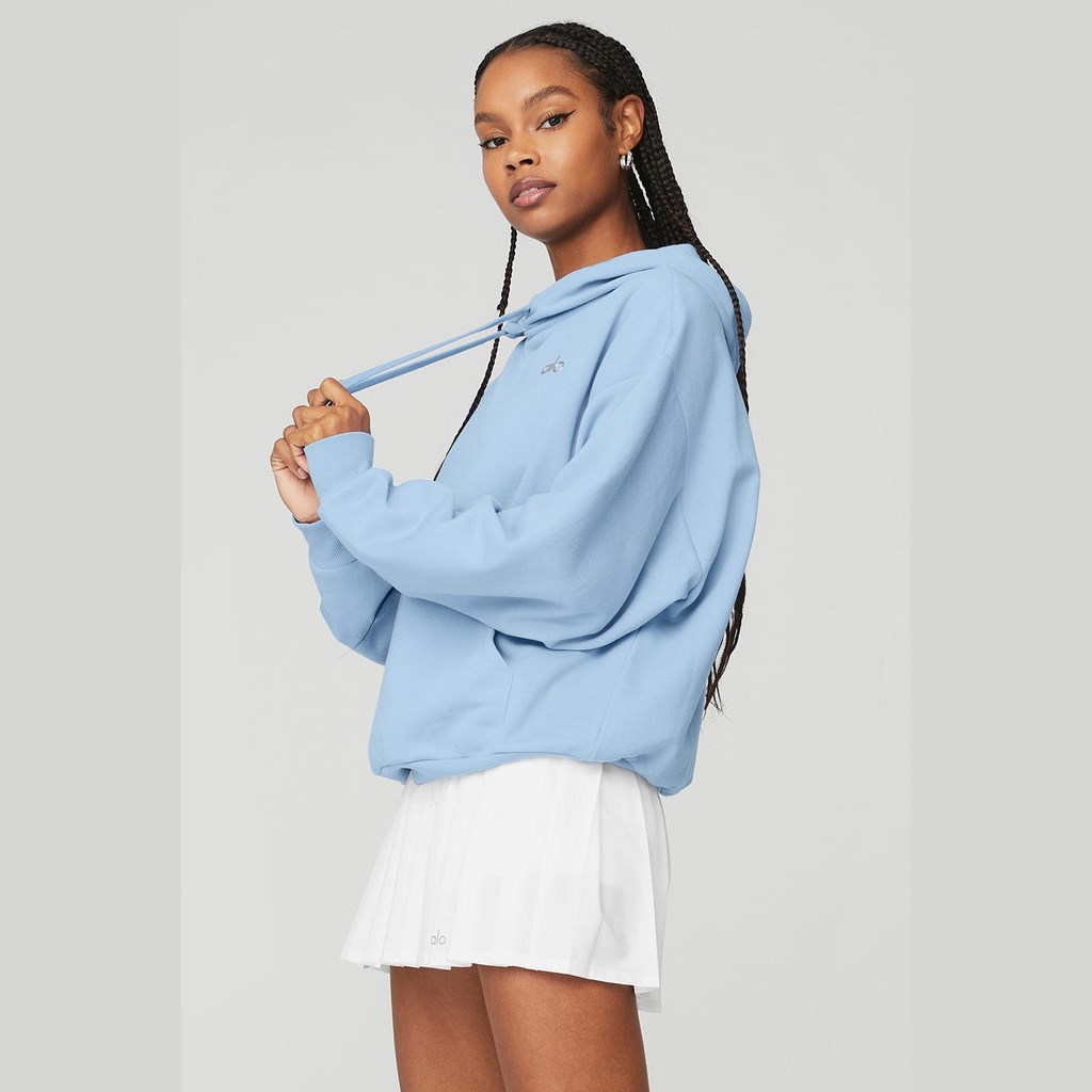 Sudadera Con Capucha Alo Yoga Accolade Mujer Azules | EHWO64031