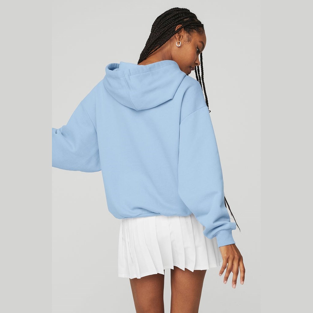 Sudadera Con Capucha Alo Yoga Accolade Mujer Azules | EHWO64031