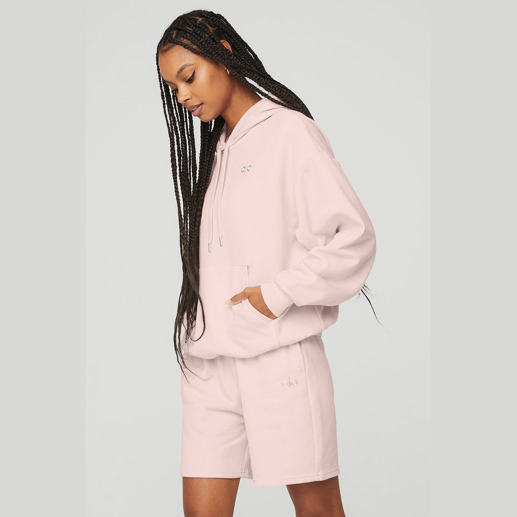 Sudadera Con Capucha Alo Yoga Accolade Mujer Rosas | FMSZ36708