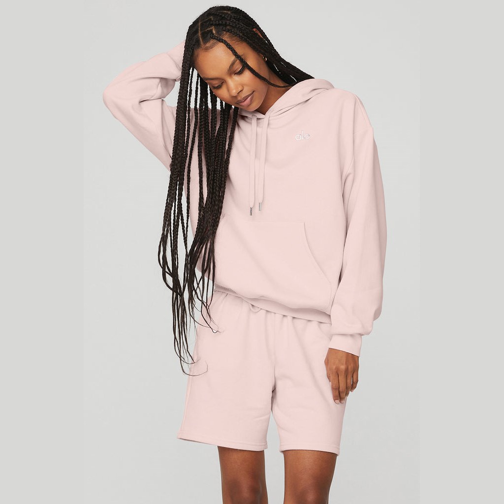 Sudadera Con Capucha Alo Yoga Accolade Mujer Rosas | FMSZ36708