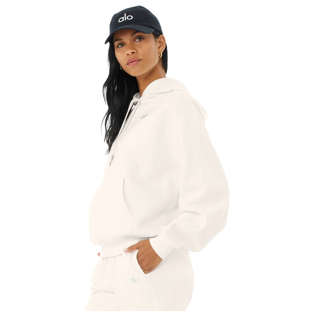 Sudadera Con Capucha Alo Yoga Accolade Mujer Blancos | IZWP63972