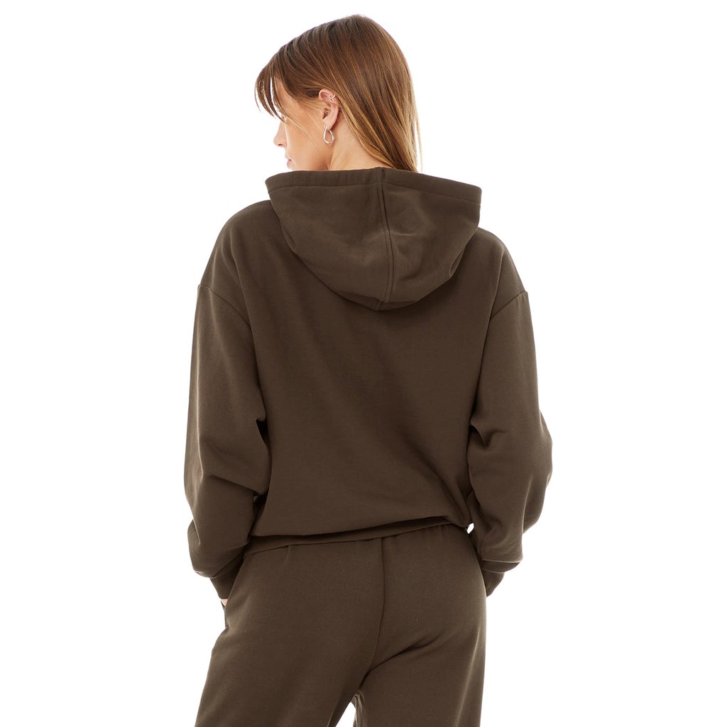 Sudadera Con Capucha Alo Yoga Accolade Mujer Marrom | JLYN05831