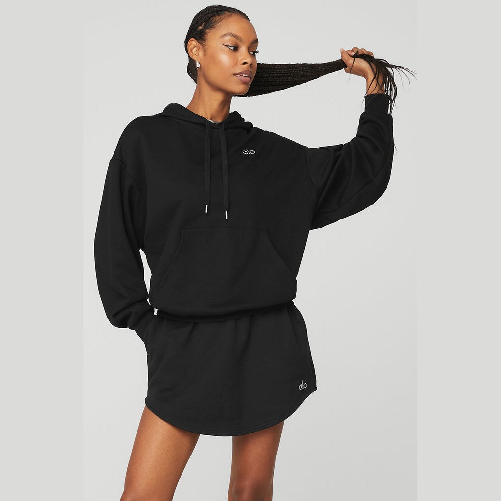 Sudadera Con Capucha Alo Yoga Accolade Mujer Negros | MVWE07653
