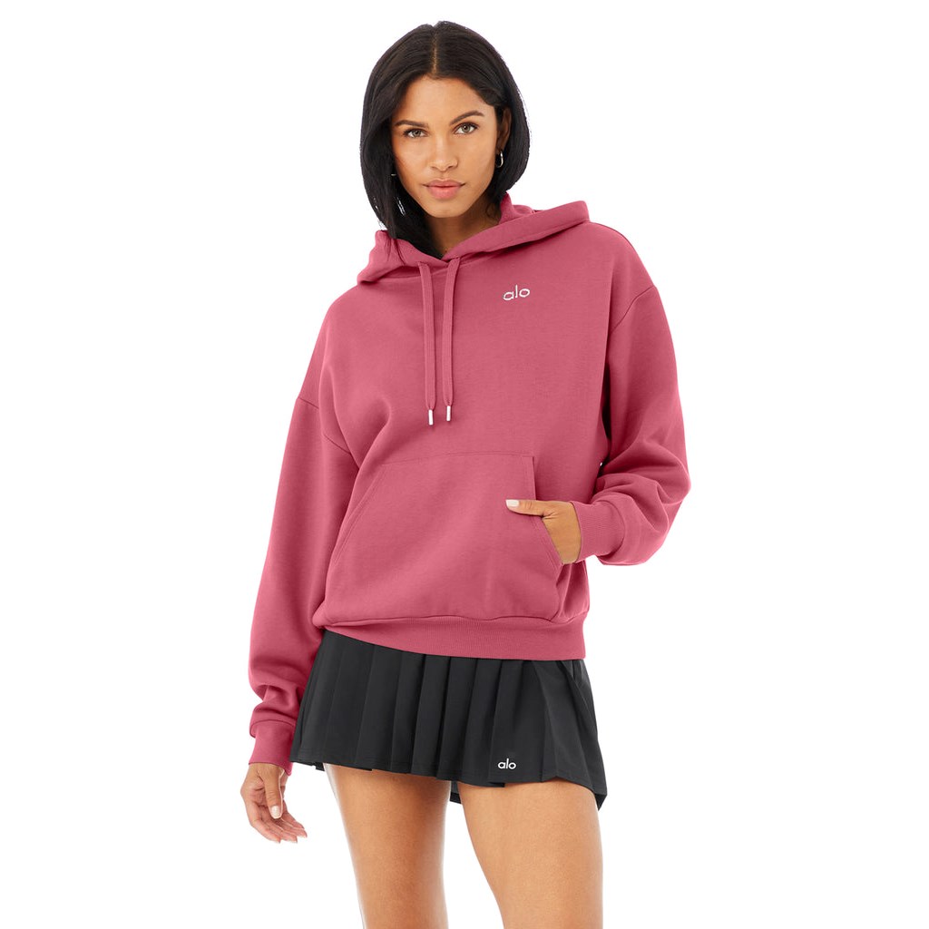 Sudadera Con Capucha Alo Yoga Accolade Mujer Rosas | OIHU05613