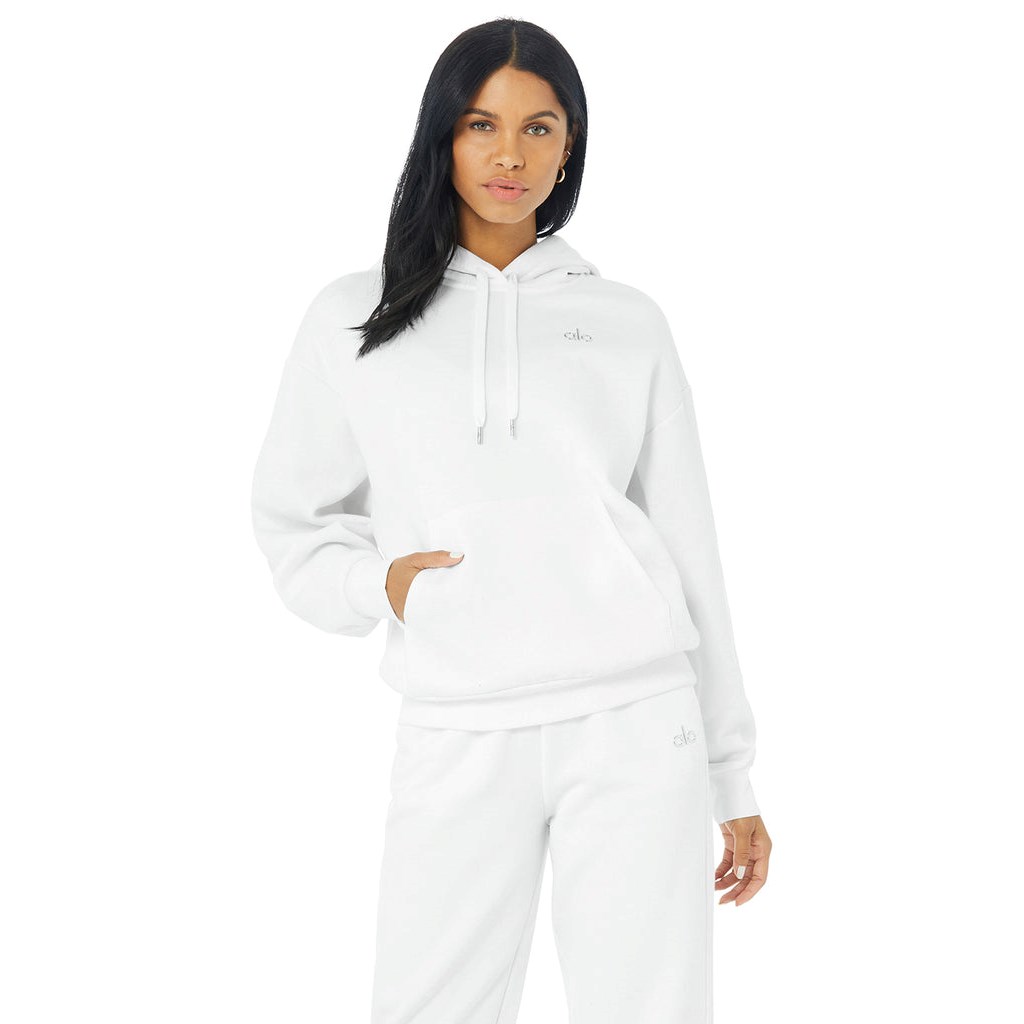 Sudadera Con Capucha Alo Yoga Accolade Mujer Blancos | TADC39862