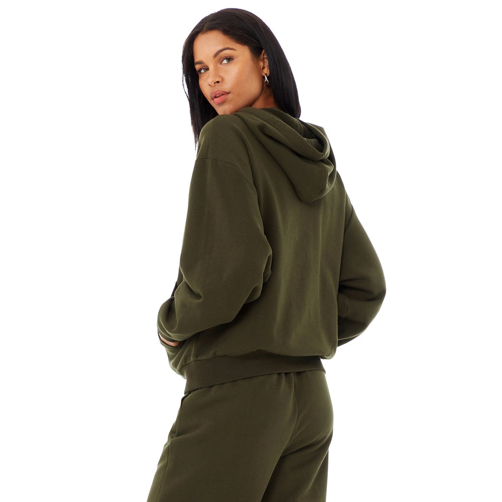 Sudadera Con Capucha Alo Yoga Accolade Mujer Verdes | TGCI09674