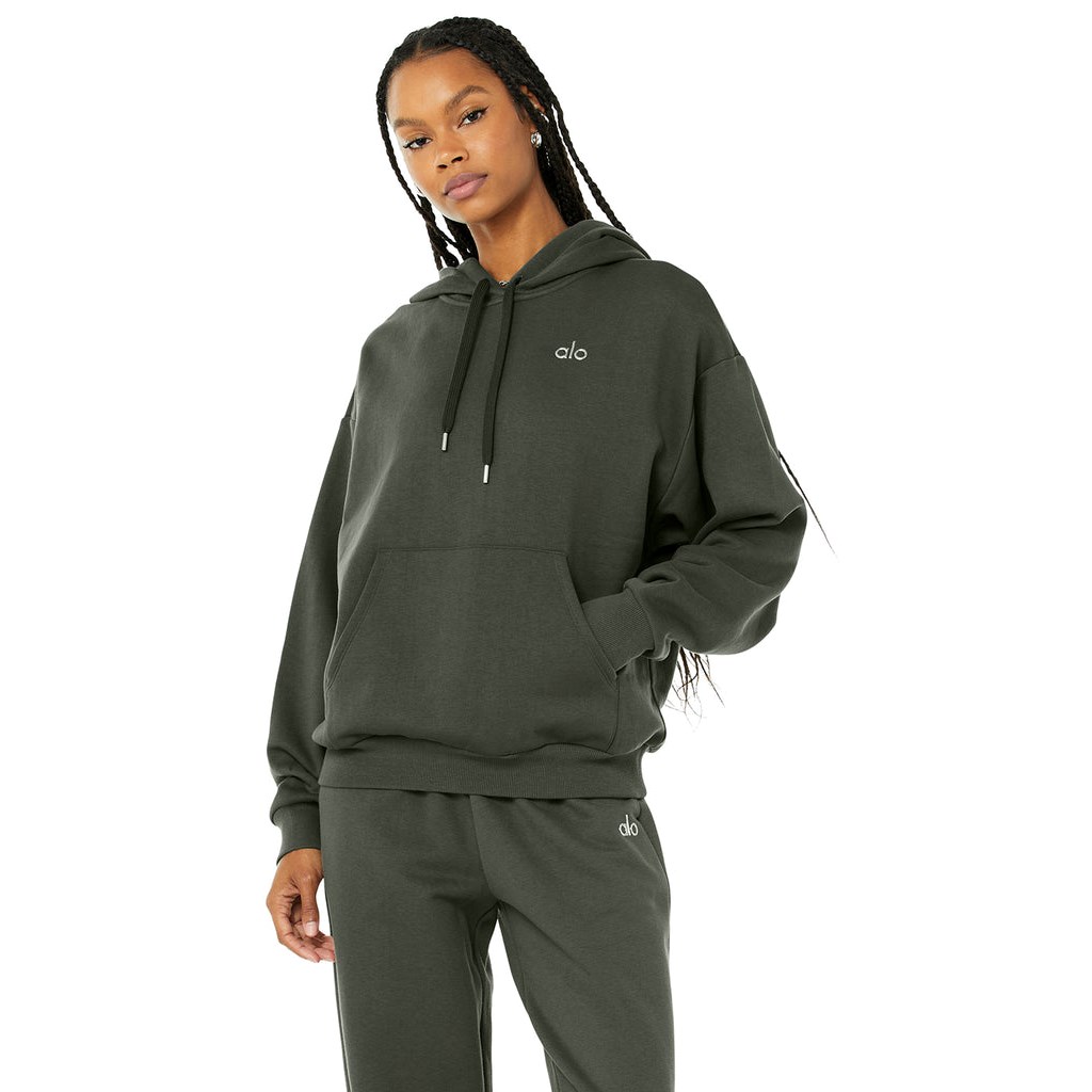 Sudadera Con Capucha Alo Yoga Accolade Mujer Verdes | TYJH95601