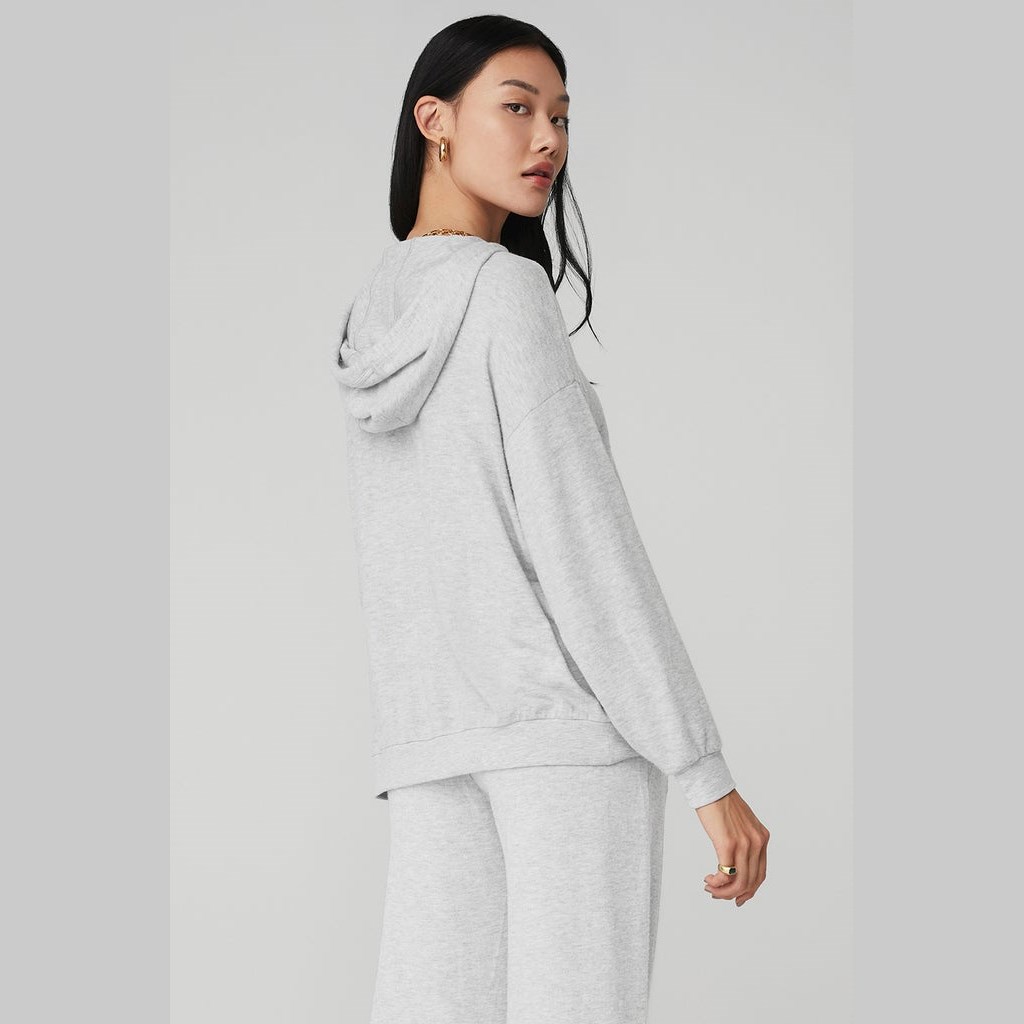 Sudadera Con Capucha Alo Yoga Alolux Cozy Mujer Grises | IKSP32075