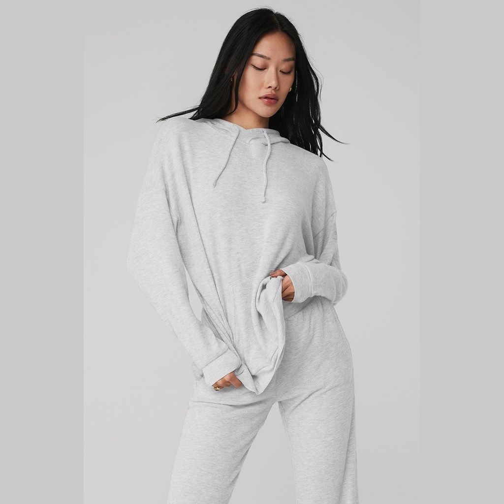 Sudadera Con Capucha Alo Yoga Alolux Cozy Mujer Grises | IKSP32075
