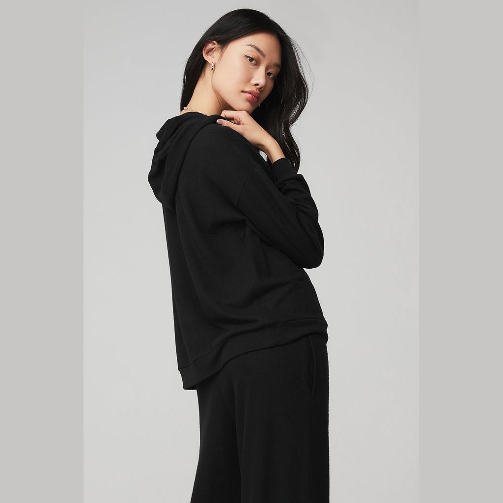 Sudadera Con Capucha Alo Yoga Alolux Cozy Mujer Negros | XLIZ61438
