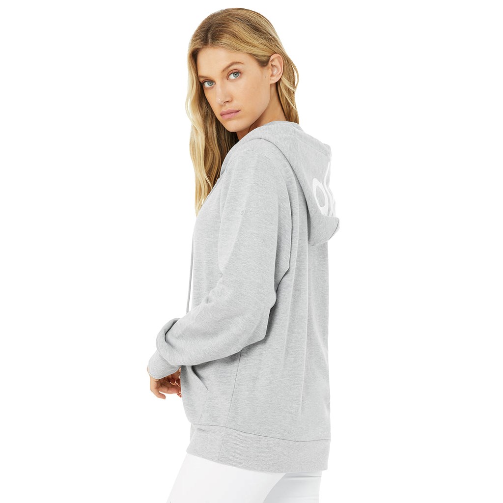 Sudadera Con Capucha Alo Yoga Caliber Zip Mujer Grises | ABOQ69024