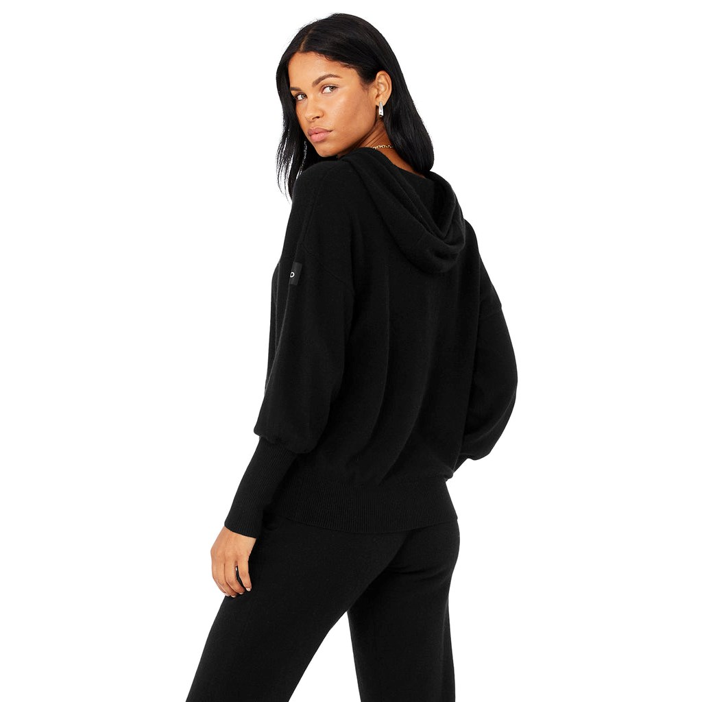 Sudadera Con Capucha Alo Yoga Cashmere Jet Set Mujer Negros | JIAC23051