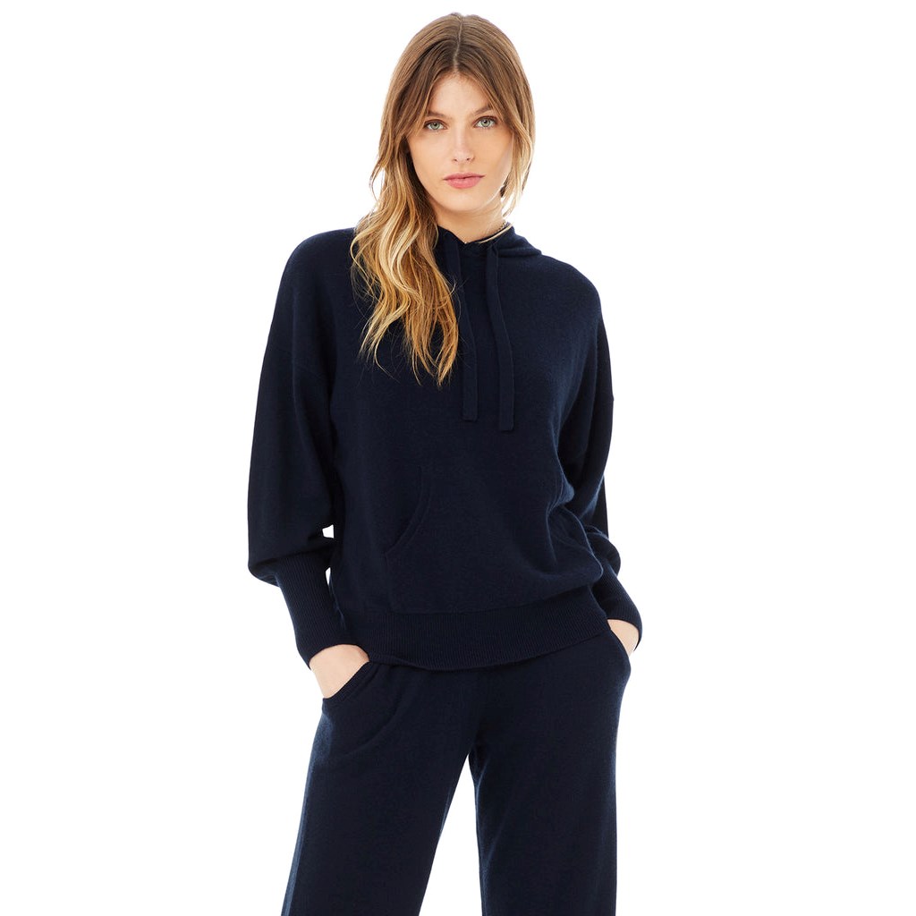 Sudadera Con Capucha Alo Yoga Cashmere Jet Set Mujer Azules | VHFQ16205