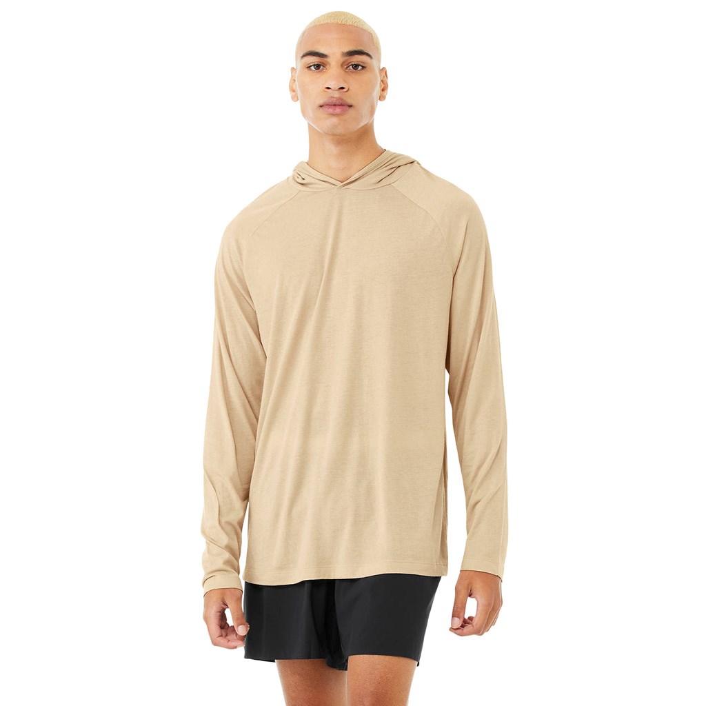 Sudadera Con Capucha Alo Yoga Core Encapuchado Runner Long Sleeve Hombre Beige | OWYM54071
