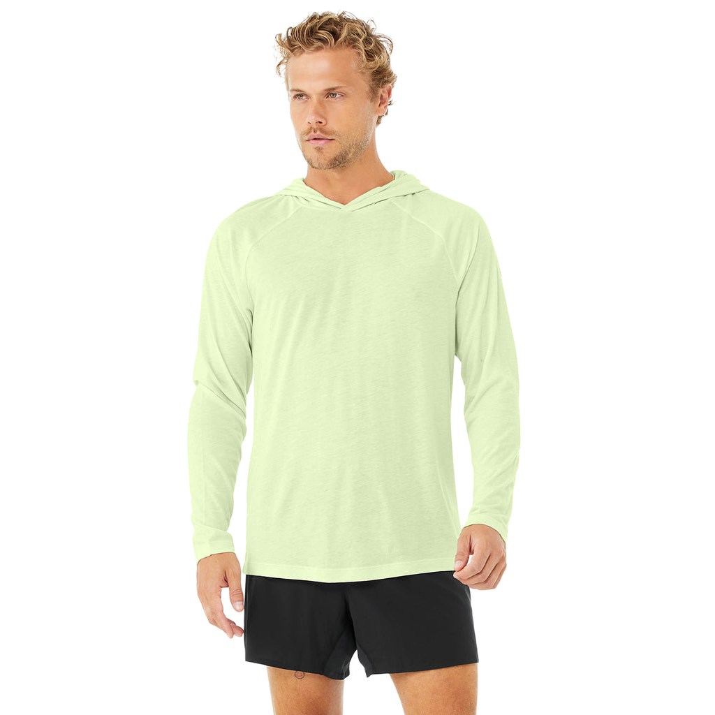 Sudadera Con Capucha Alo Yoga Core Encapuchado Runner Long Sleeve Hombre Verdes | ZXYV98360