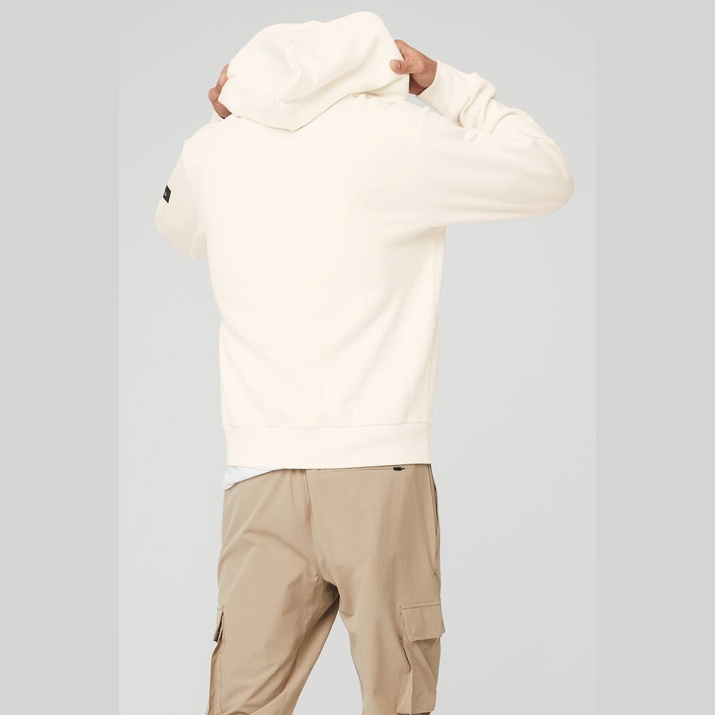 Sudadera Con Capucha Alo Yoga Everyday Full Zip Hombre Blancos | CEZU82437
