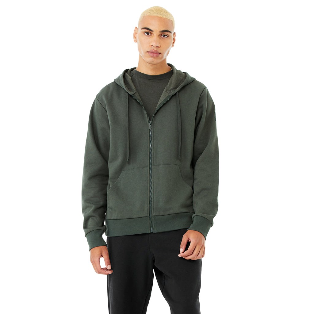Sudadera Con Capucha Alo Yoga Everyday Full Zip Hombre Verdes | JVHQ51298