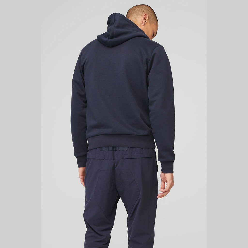 Sudadera Con Capucha Alo Yoga Everyday Full Zip Hombre Azules | OIMA81453