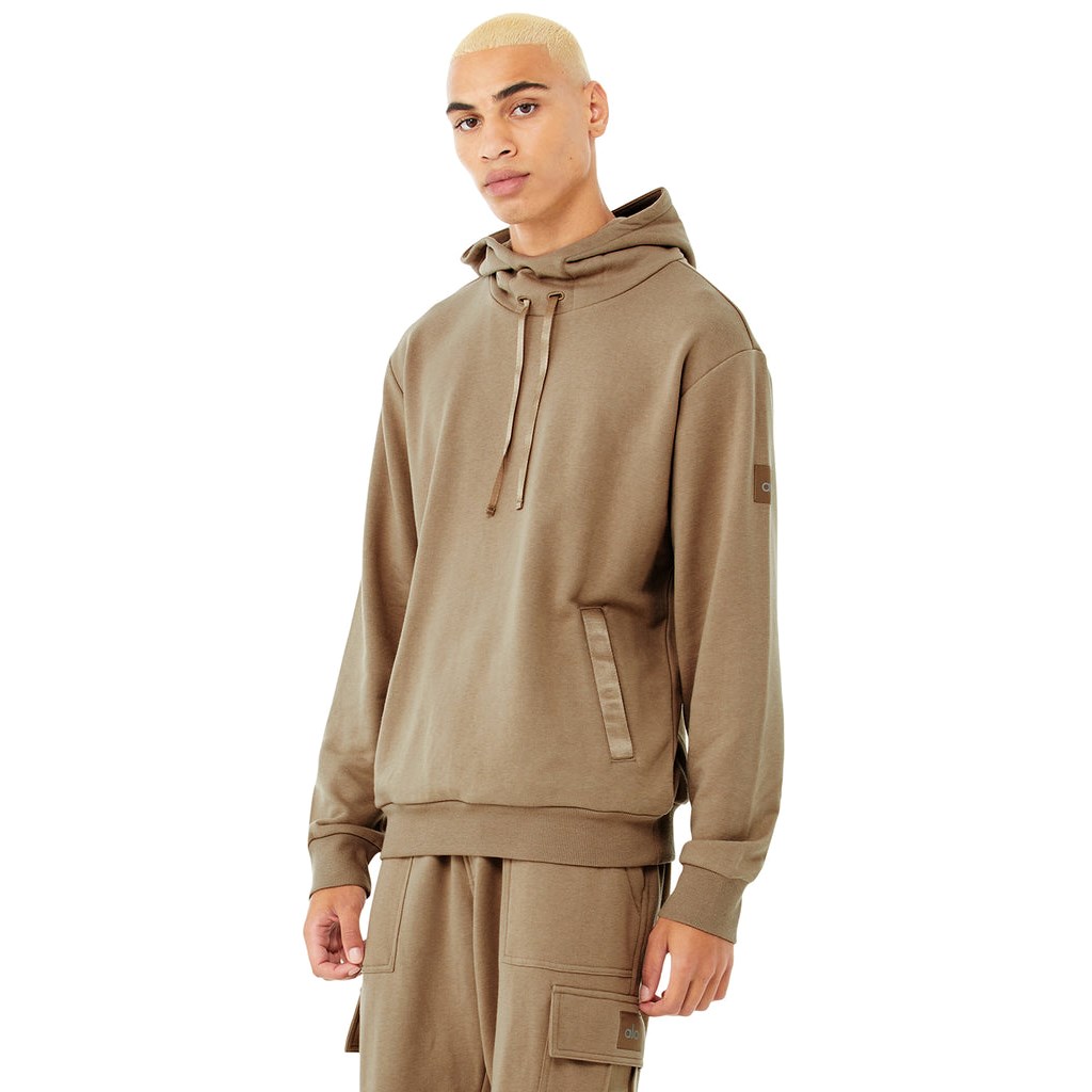 Sudadera Con Capucha Alo Yoga Highline Hombre Beige | QGCD65238