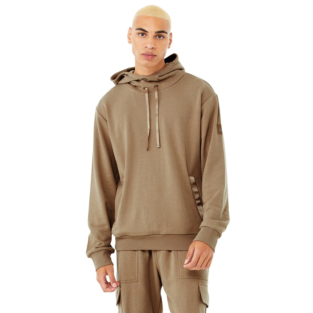 Sudadera Con Capucha Alo Yoga Highline Hombre Beige | QGCD65238