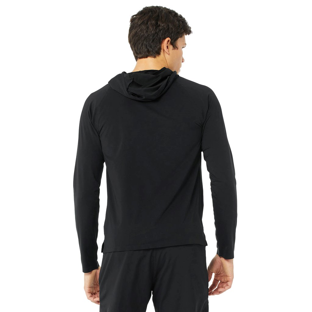 Sudadera Con Capucha Alo Yoga Idol Encapuchado Runner Hombre Negros | XISN94831