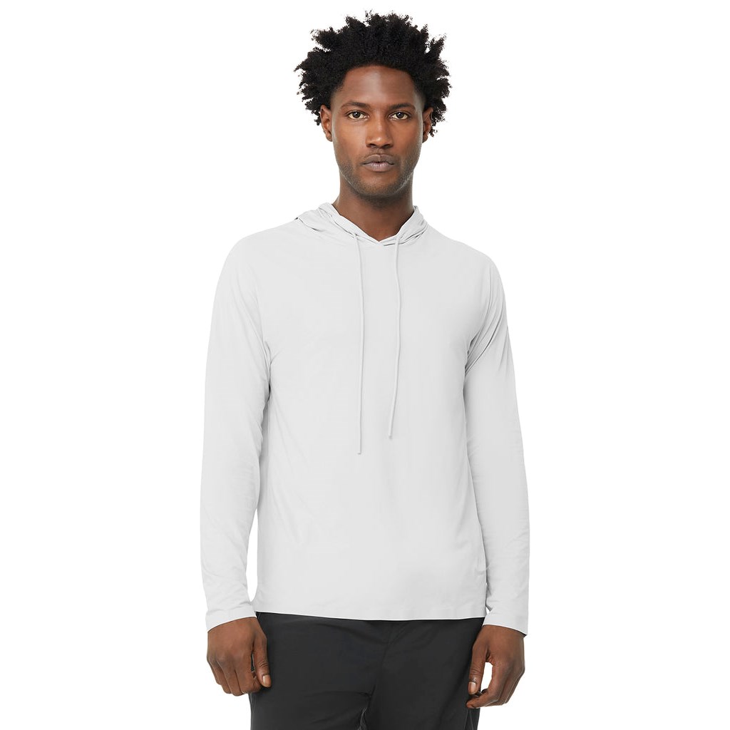Sudadera Con Capucha Alo Yoga Idol Encapuchado Runner Hombre Grises | YODA67192