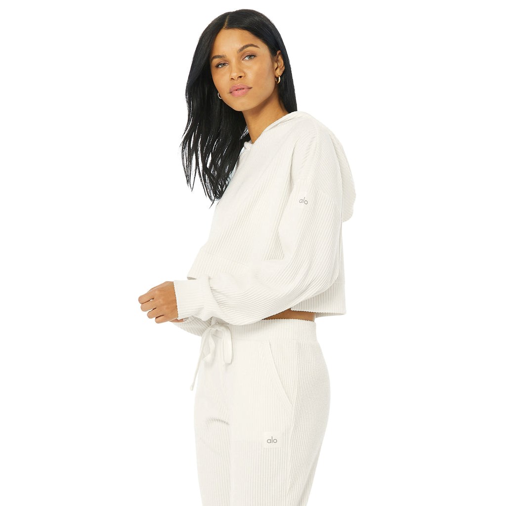 Sudadera Con Capucha Alo Yoga Muse Mujer Blancos | CBTY76421