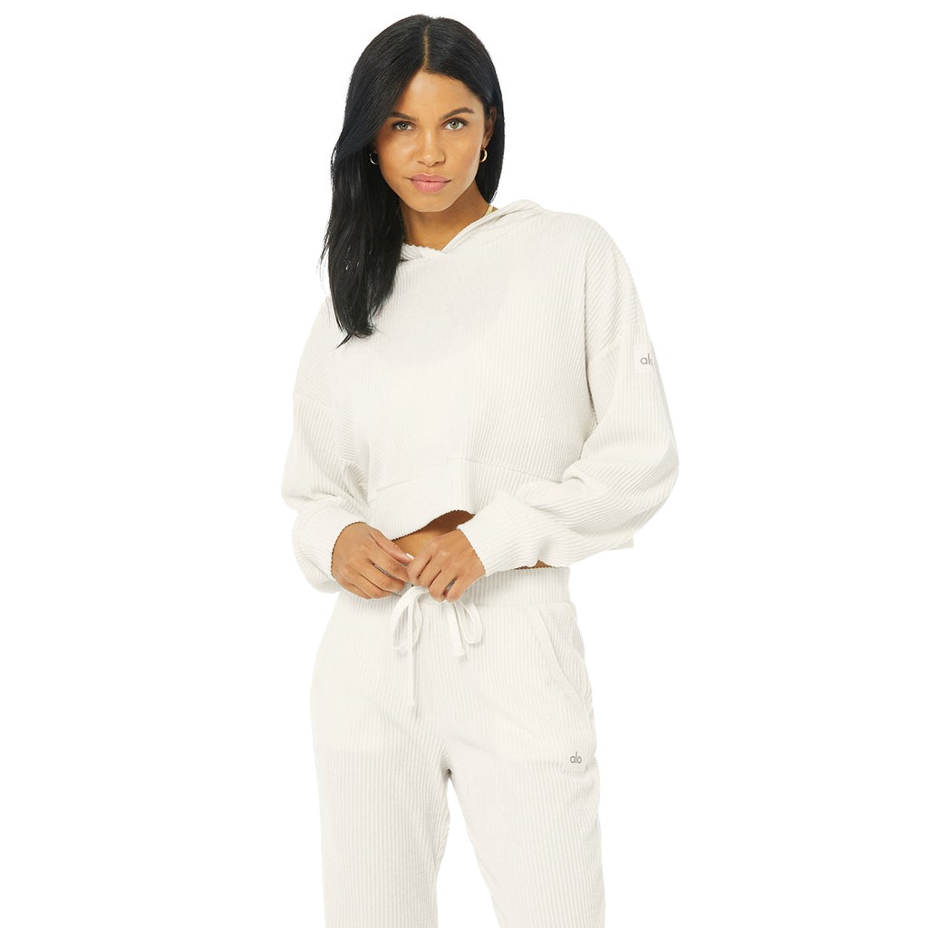 Sudadera Con Capucha Alo Yoga Muse Mujer Blancos | CBTY76421