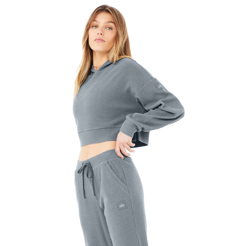 Sudadera Con Capucha Alo Yoga Muse Mujer Azules | NIMP92631