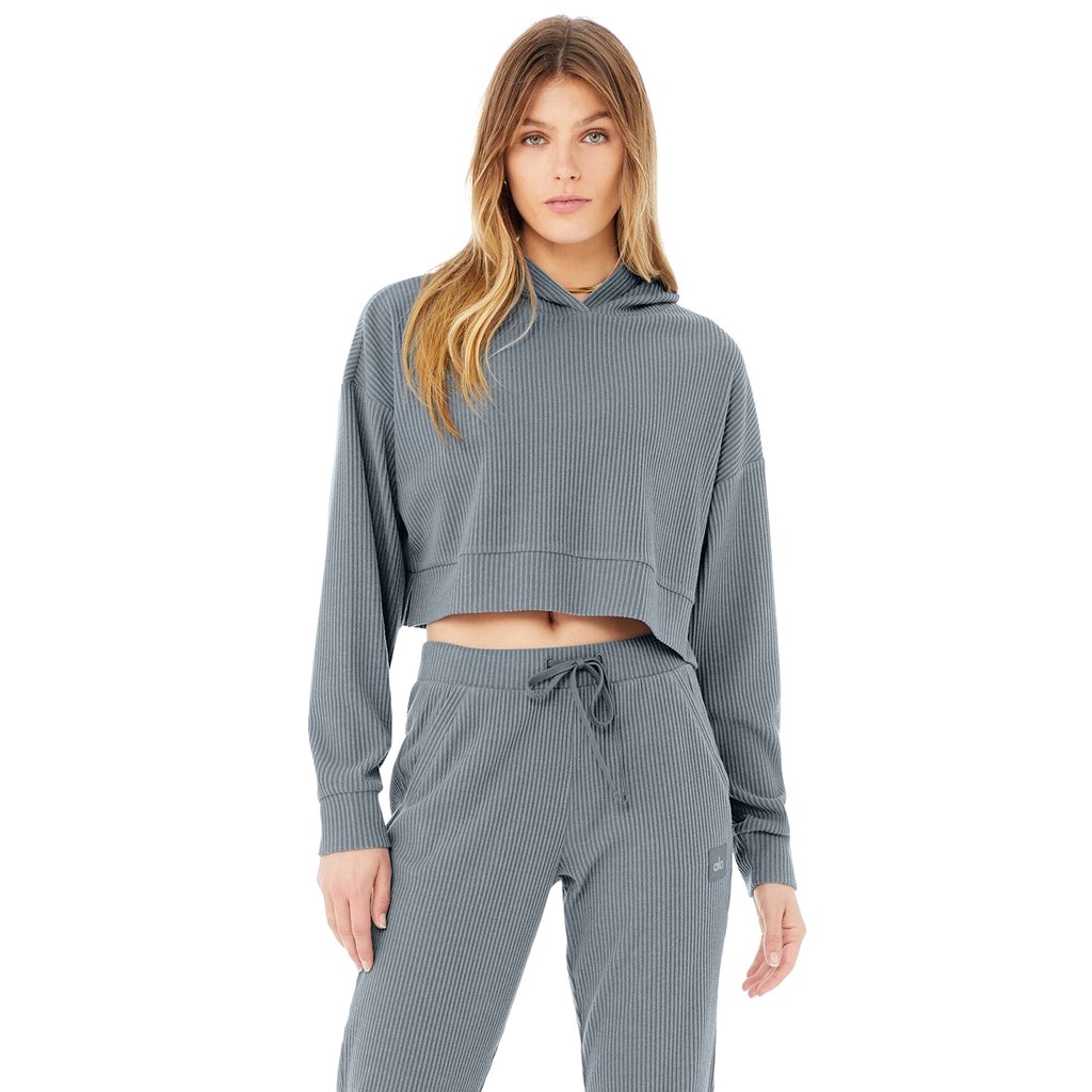 Sudadera Con Capucha Alo Yoga Muse Mujer Azules | NIMP92631