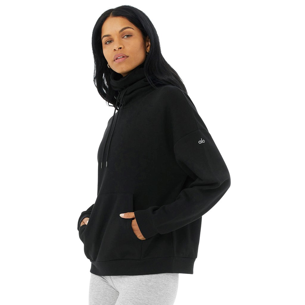 Sudadera Con Capucha Alo Yoga Protection Mujer Negros | XGKA12749