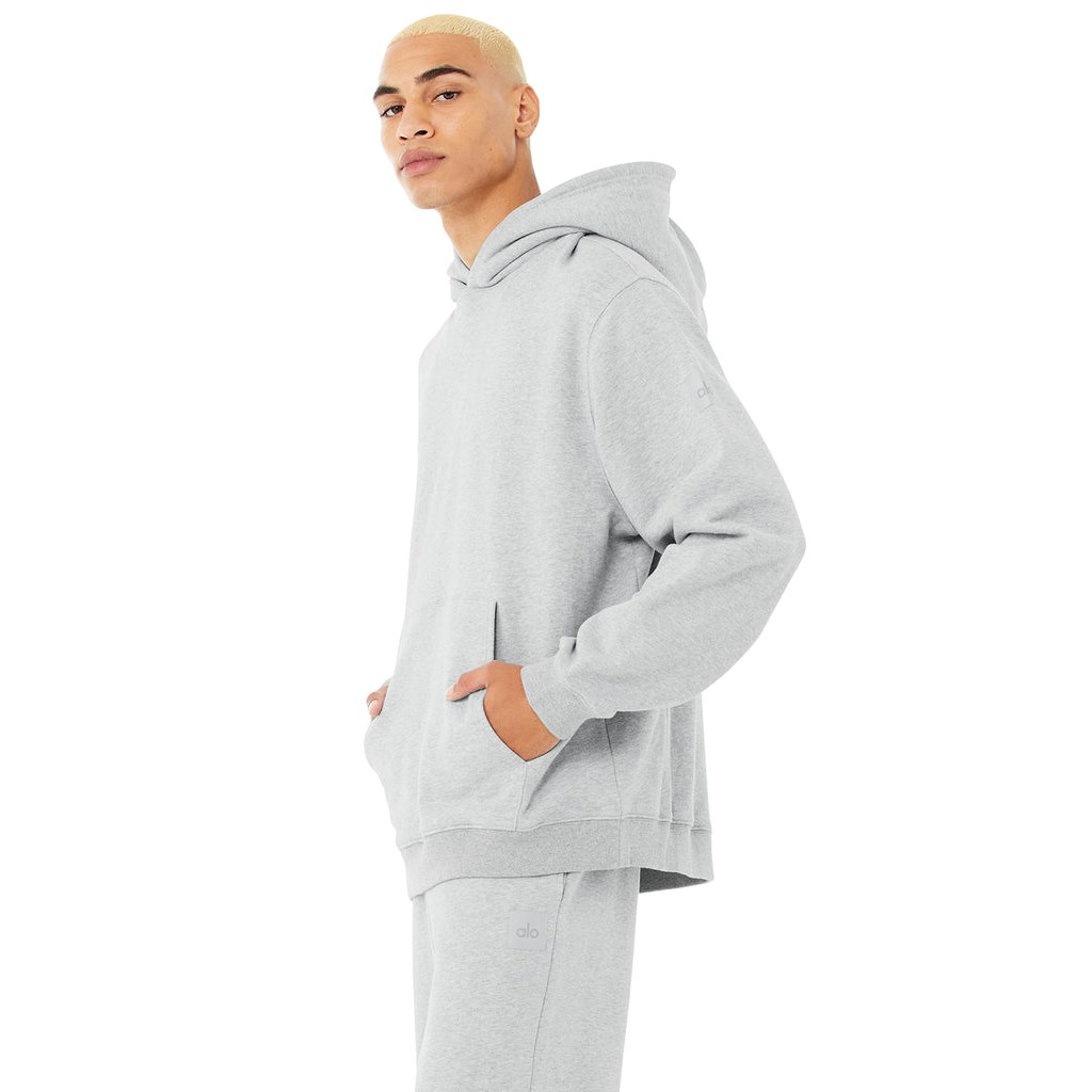 Sudadera Con Capucha Alo Yoga Renown Hombre Grises | TZUC56821