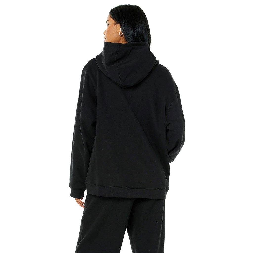Sudadera Con Capucha Alo Yoga Renown Mujer Negros | GFNC80243