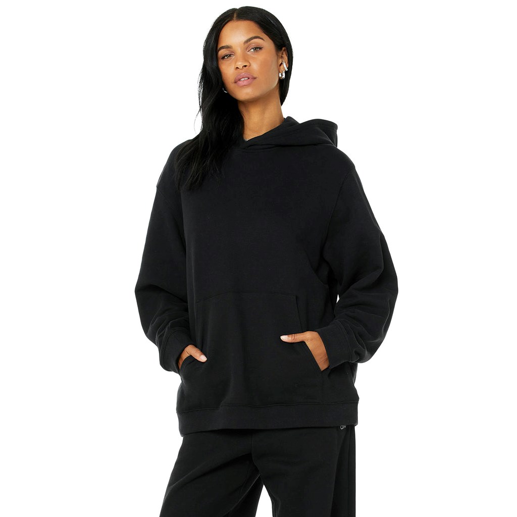 Sudadera Con Capucha Alo Yoga Renown Mujer Negros | GFNC80243