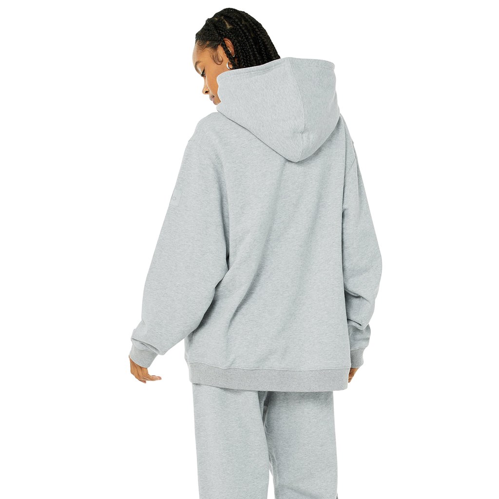 Sudadera Con Capucha Alo Yoga Renown Mujer Grises | KEMX12783
