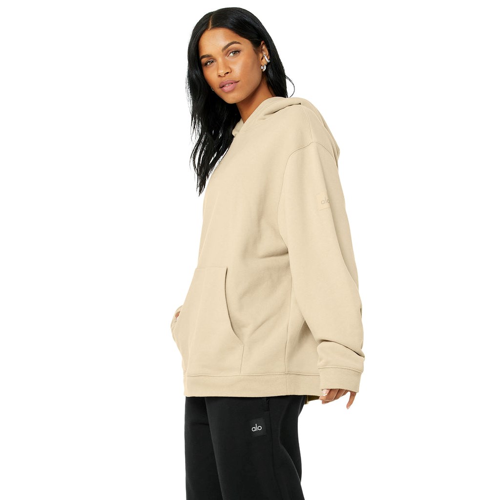 Sudadera Con Capucha Alo Yoga Renown Mujer Beige | ZVGR05281