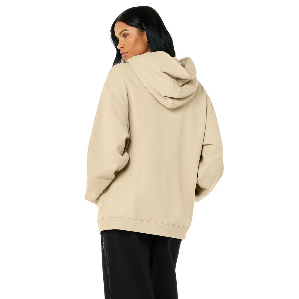 Sudadera Con Capucha Alo Yoga Renown Mujer Beige | ZVGR05281