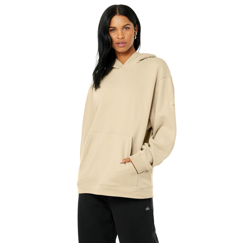Sudadera Con Capucha Alo Yoga Renown Mujer Beige | ZVGR05281