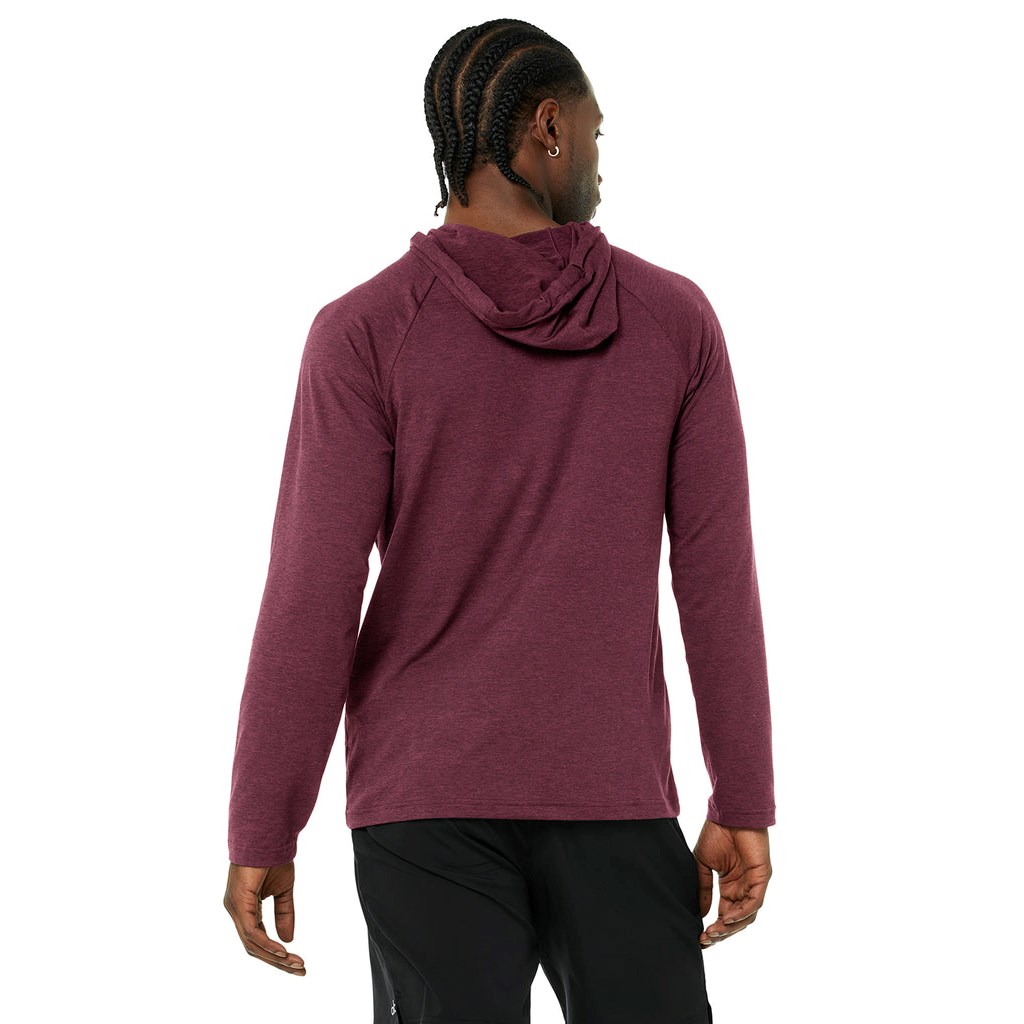 Sudadera Con Capucha Alo Yoga The Conquer Hombre Rojos | HIFD26351