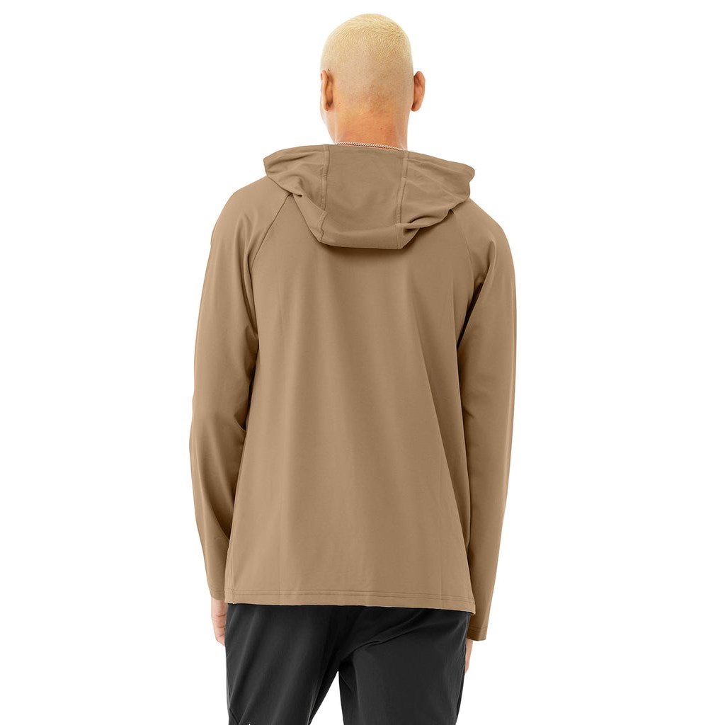 Sudadera Con Capucha Alo Yoga The Conquer Hombre Beige | KYHZ50826