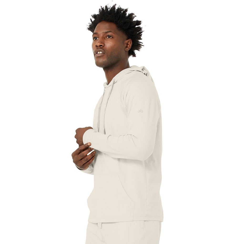 Sudadera Con Capucha Alo Yoga The Conquer Hombre Beige | XAJU92874
