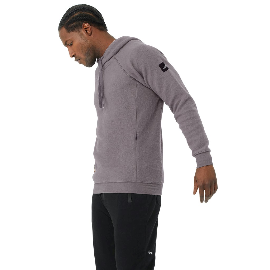 Sudadera Con Capucha Alo Yoga The Triumph Hombre Morados | KOPL43560