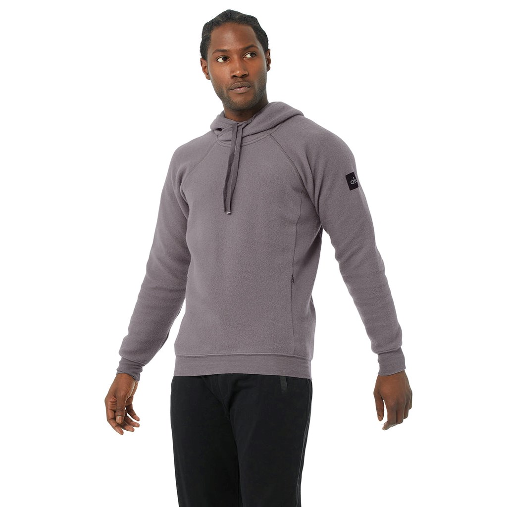 Sudadera Con Capucha Alo Yoga The Triumph Hombre Morados | KOPL43560