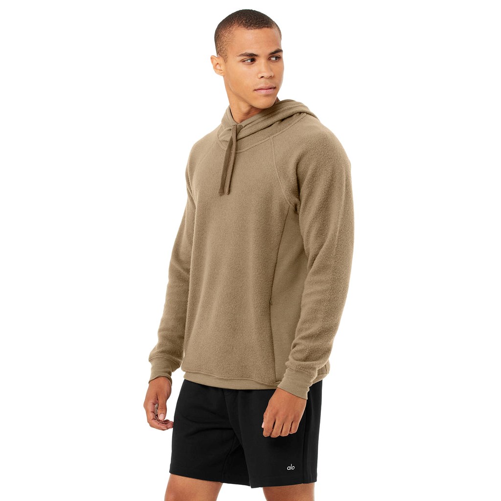 Sudadera Con Capucha Alo Yoga The Triumph Hombre Beige | LPHA62380
