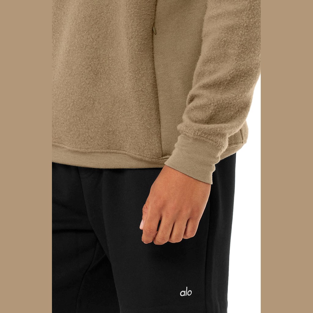 Sudadera Con Capucha Alo Yoga The Triumph Hombre Beige | LPHA62380