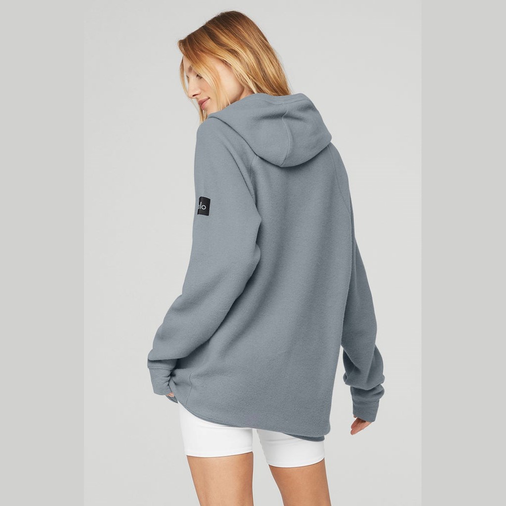Sudadera Con Capucha Alo Yoga The Triumph Mujer Azules | MNHY59140