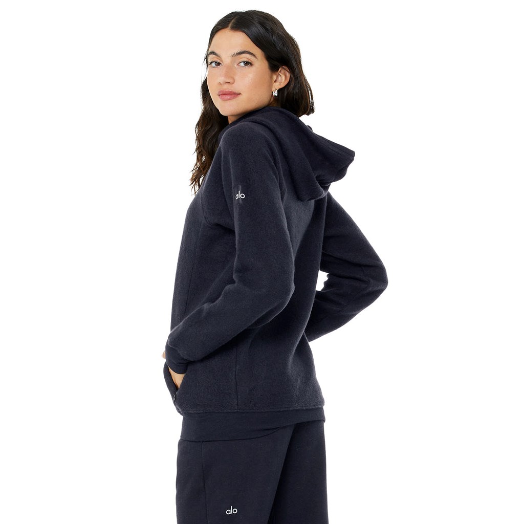Sudadera Con Capucha Alo Yoga The Triumph Mujer Azul Marino | OTMD57184