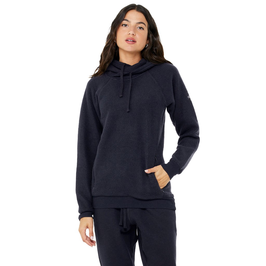 Sudadera Con Capucha Alo Yoga The Triumph Mujer Azul Marino | OTMD57184